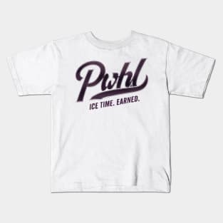 Minnesota PWHL Ice Time. Earned Kids T-Shirt